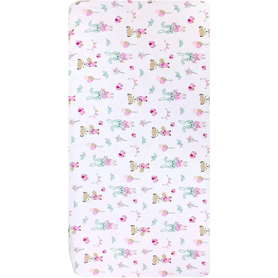 TupTam Baby Kinder Spannbettlaken 2er Pack rosa