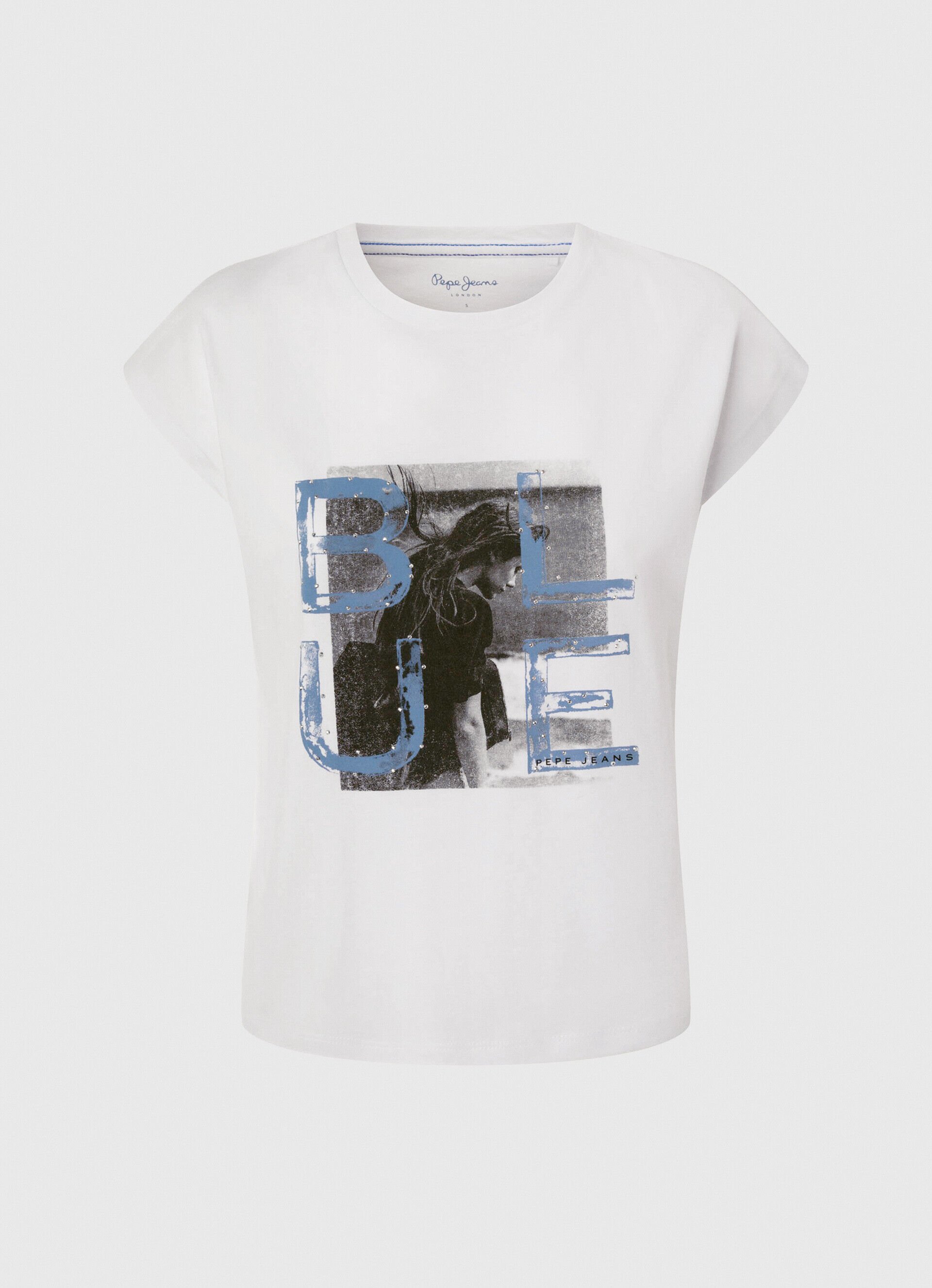CAMISETA COM ESTAMPA FOTOGRÁFICA - branca