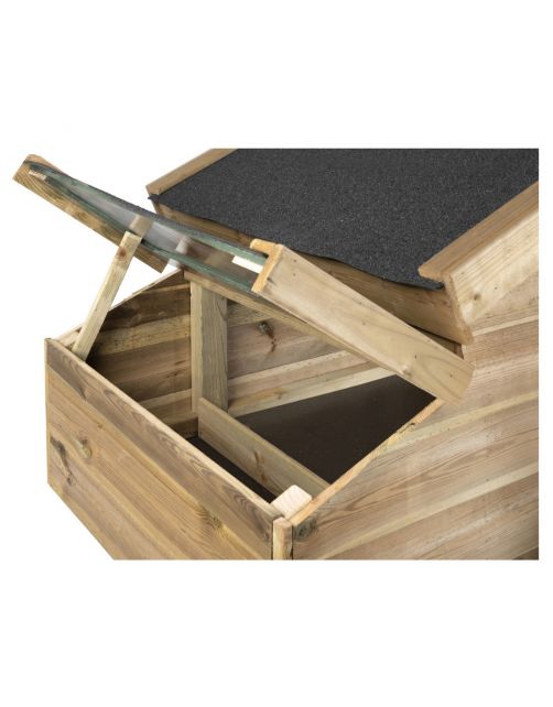 Voldux Dierenverblijf Romy Links - Dierenverblijf - 300x90x160 cm Naturel