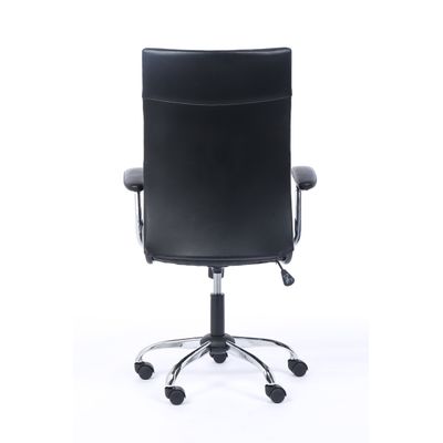 Fauteuil de bureau BRISTOL - accoudoirs fixes - noir