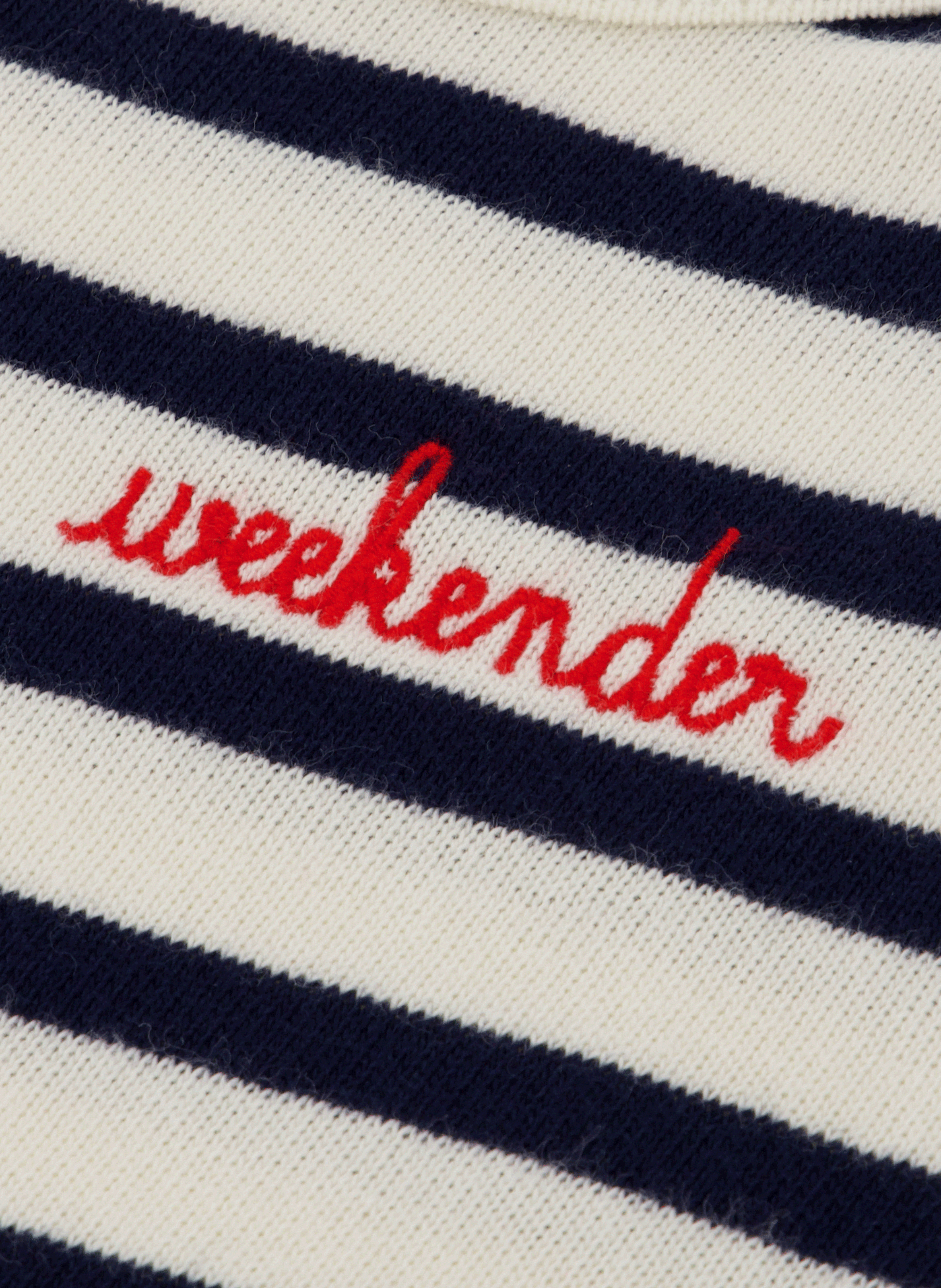 CALMETTE WEEKENDER - Body en coton à rayures | Blanc