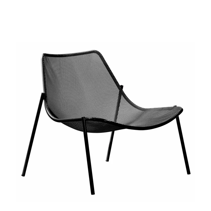 Emu - Round Loungesessel, schwarz