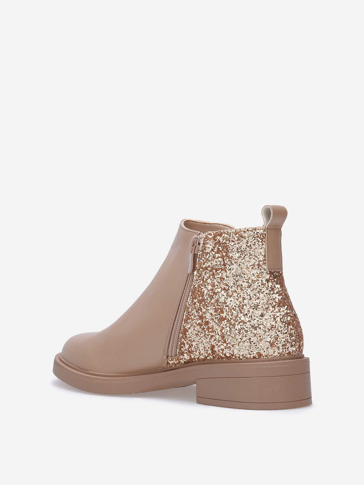 Chelsea en simili à paillettes- Taupe