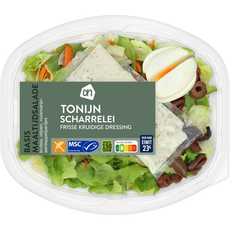 AH Basis maaltijdsalade tonijn scharrelei