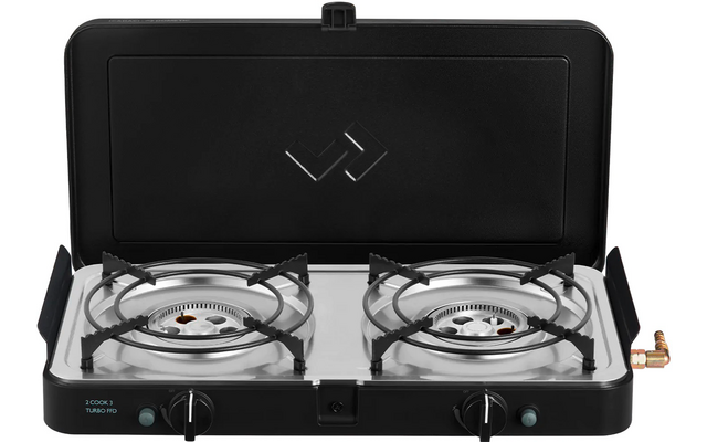 Cadac 2 Cook 3 Turbo Stove FFD 2-flammiger Gaskocher / Grill 30 mbar