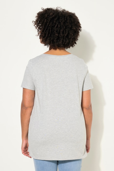 T-Shirt, Neon-Stern, Rundhals, Halbarm