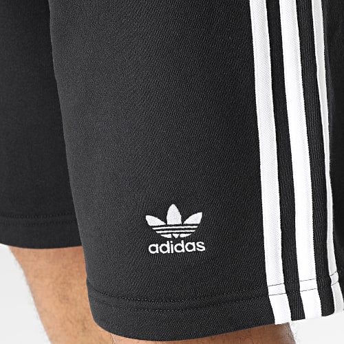 Short Jogging A Bandes IA6351 Noir