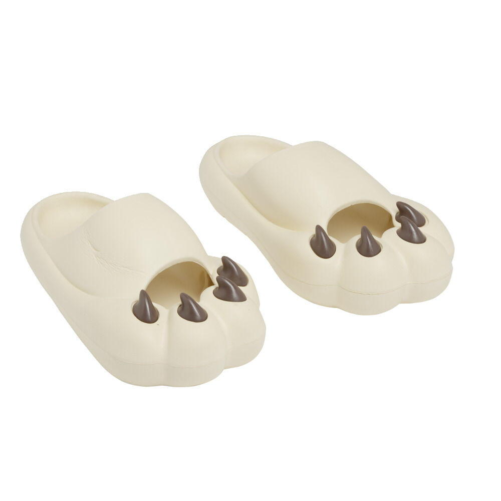 Chaussons griffe caoutchouc beige 36/37