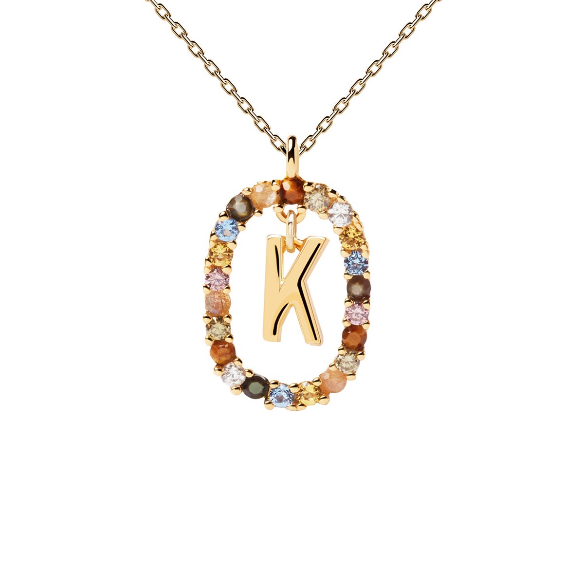 Collier PDPaola Lettre K plaqué orCollection NEW LETTERS