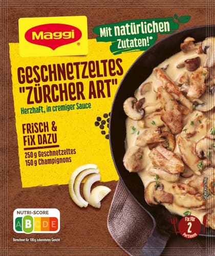 Maggi Fix Geschnetzeltes Zürcher Art