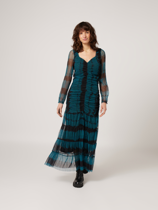 Robe maille tie and dye