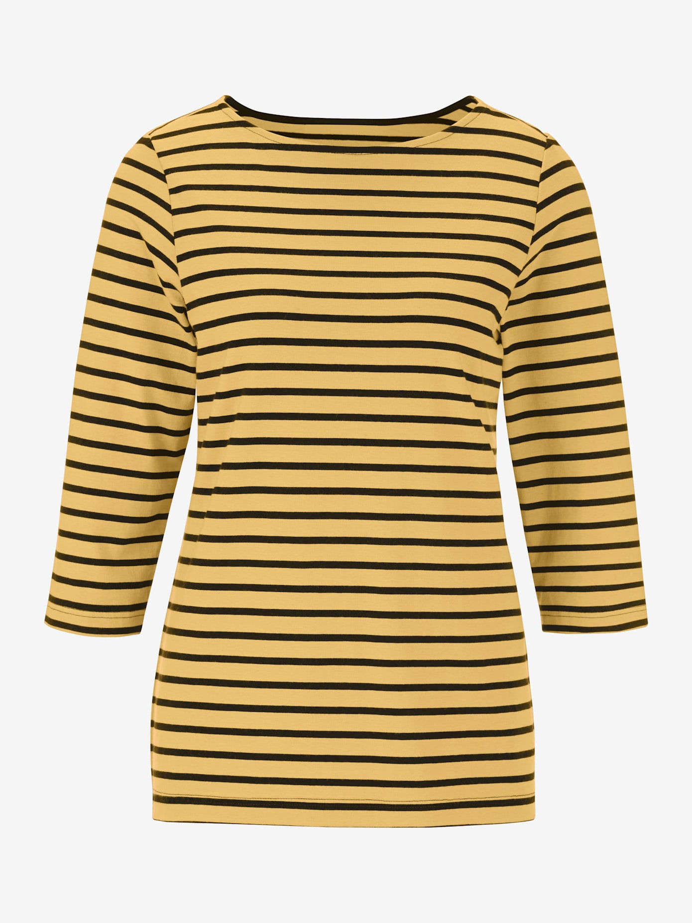 T-shirt rayé col bateau manches longues