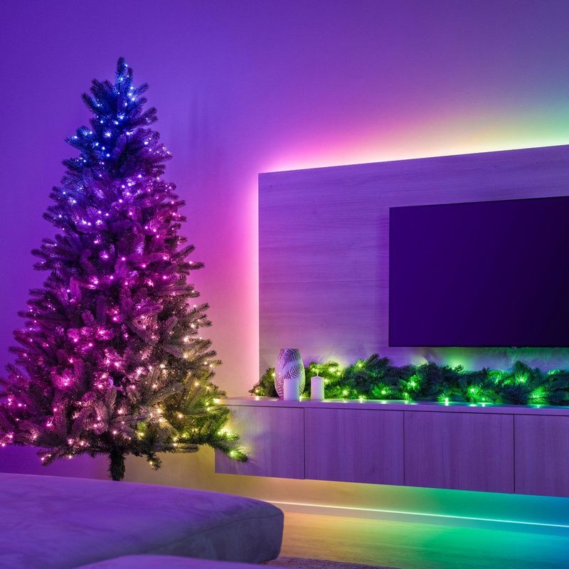 Twinkly - Lichtsnoer - 8M - LED - 100LED RGB - Dimbaar - Binnen & Buiten - Zwart
