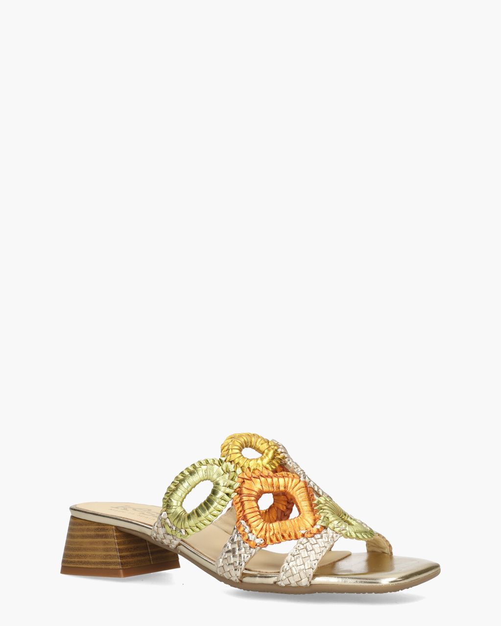 Kess  21036 Goud/Multicolor Damesslippers