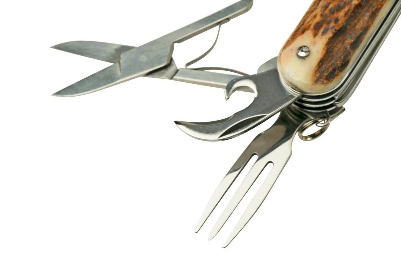 Mercury Multi-Tool Knife 913-8DC Stag, 8 functies, zakmes