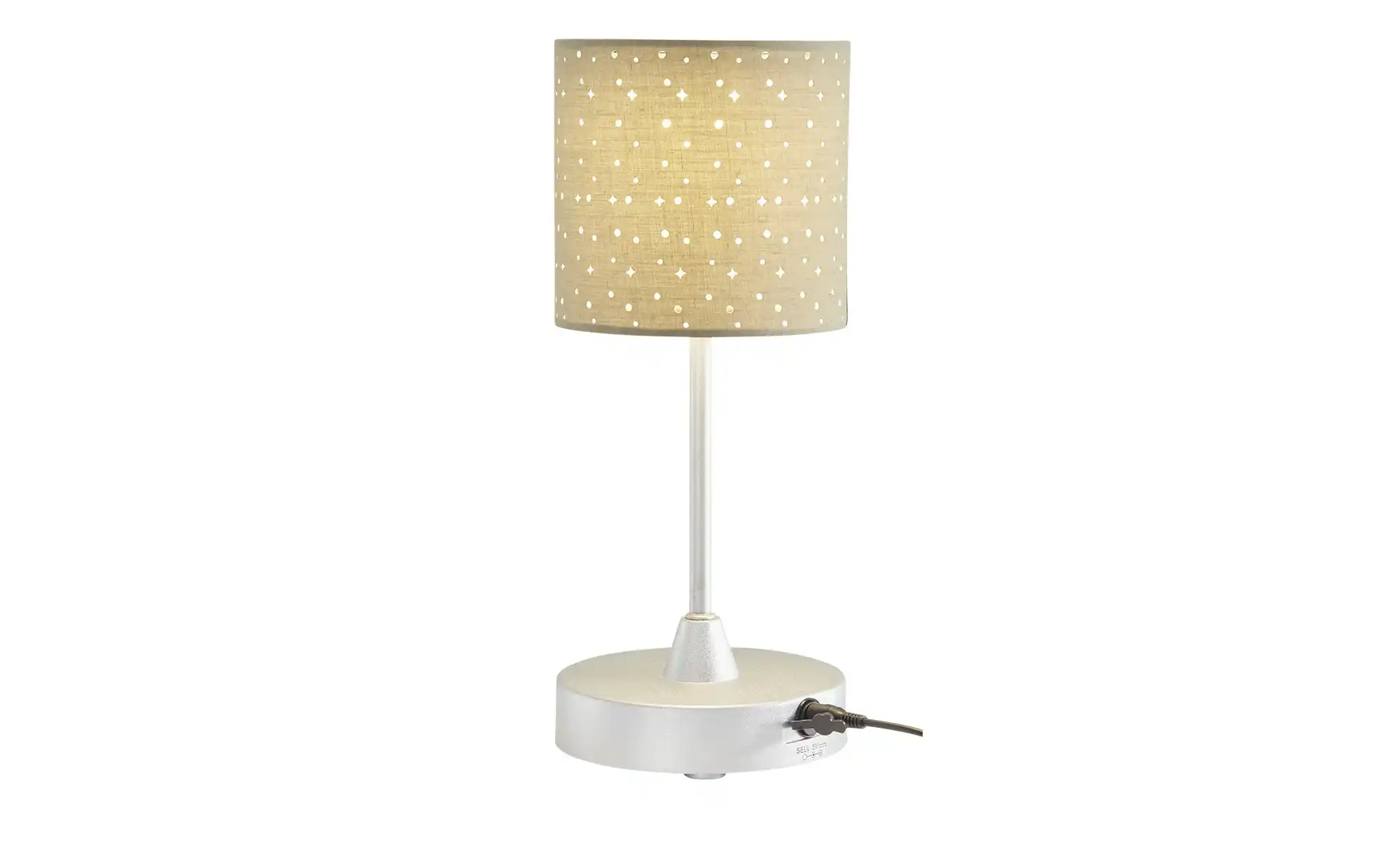 Akku LED-Tischleuchte taupe