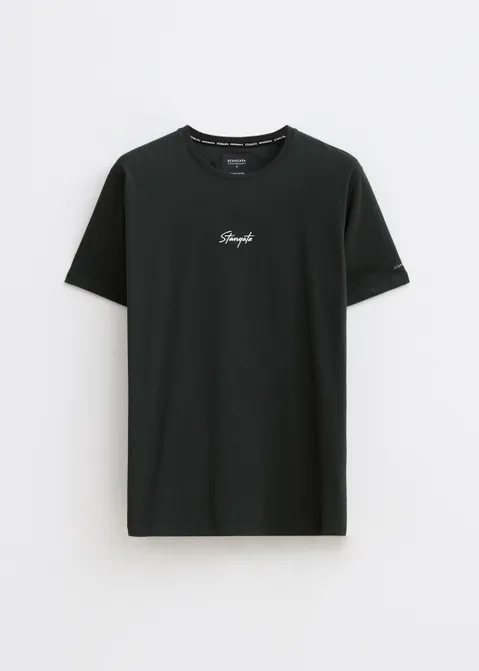 T-shirt met logo print groen (GRN.G)
