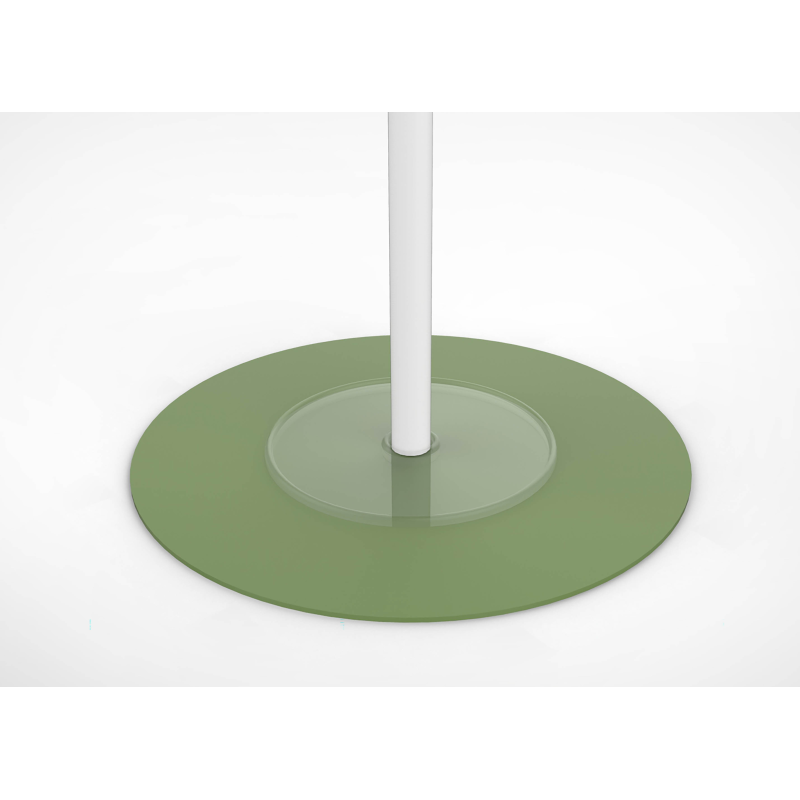 Portemanteau aurora blanc avec pateres et socle