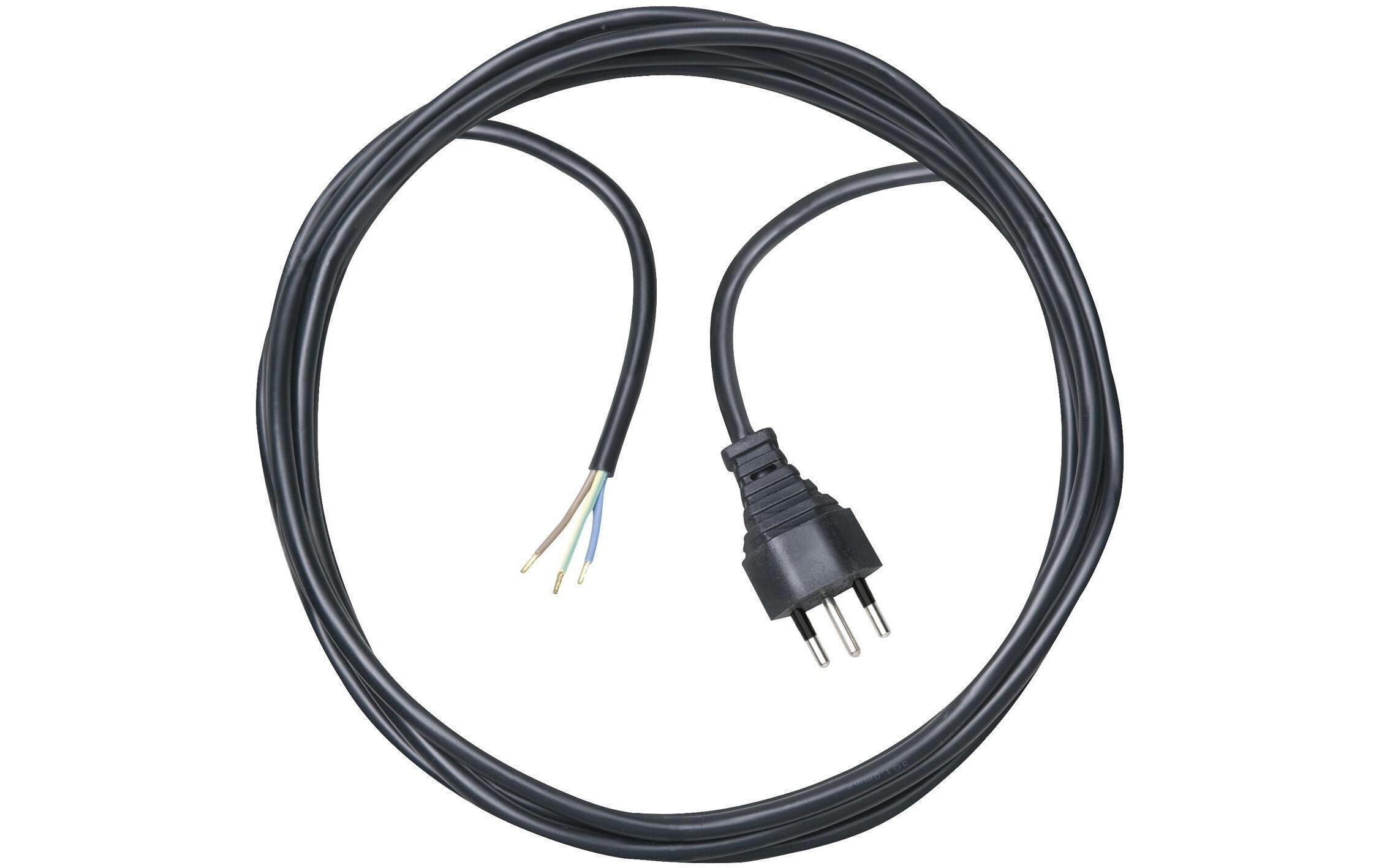 Anschlusskabel 5 m Offen-T12T12-Stecker, 5 m, schwarz