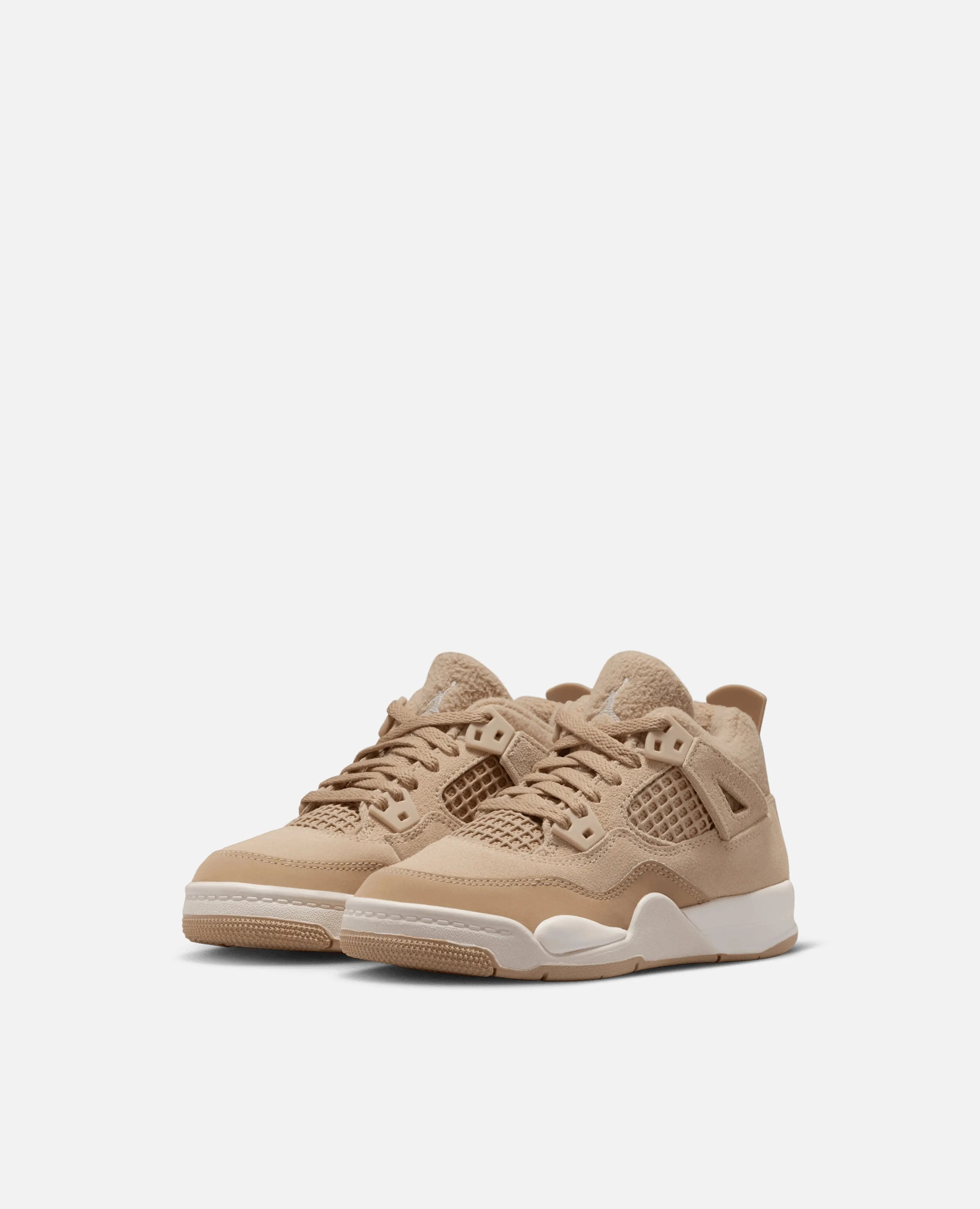 Nike Air Jordan (PS) 4 Retro Tex (Hemp/LT Orewood BRN)