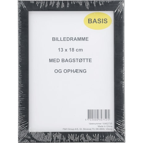Ramme i sort - 13x18 cm