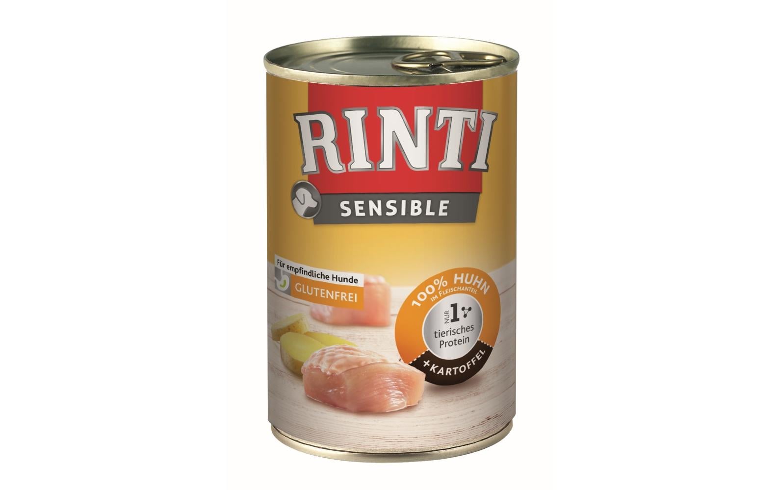 Nassfutter Sensible Dose Huhn + Kartoffel, 12 x 400 gAlleinfuttermittel für ausgewachsene Hunde