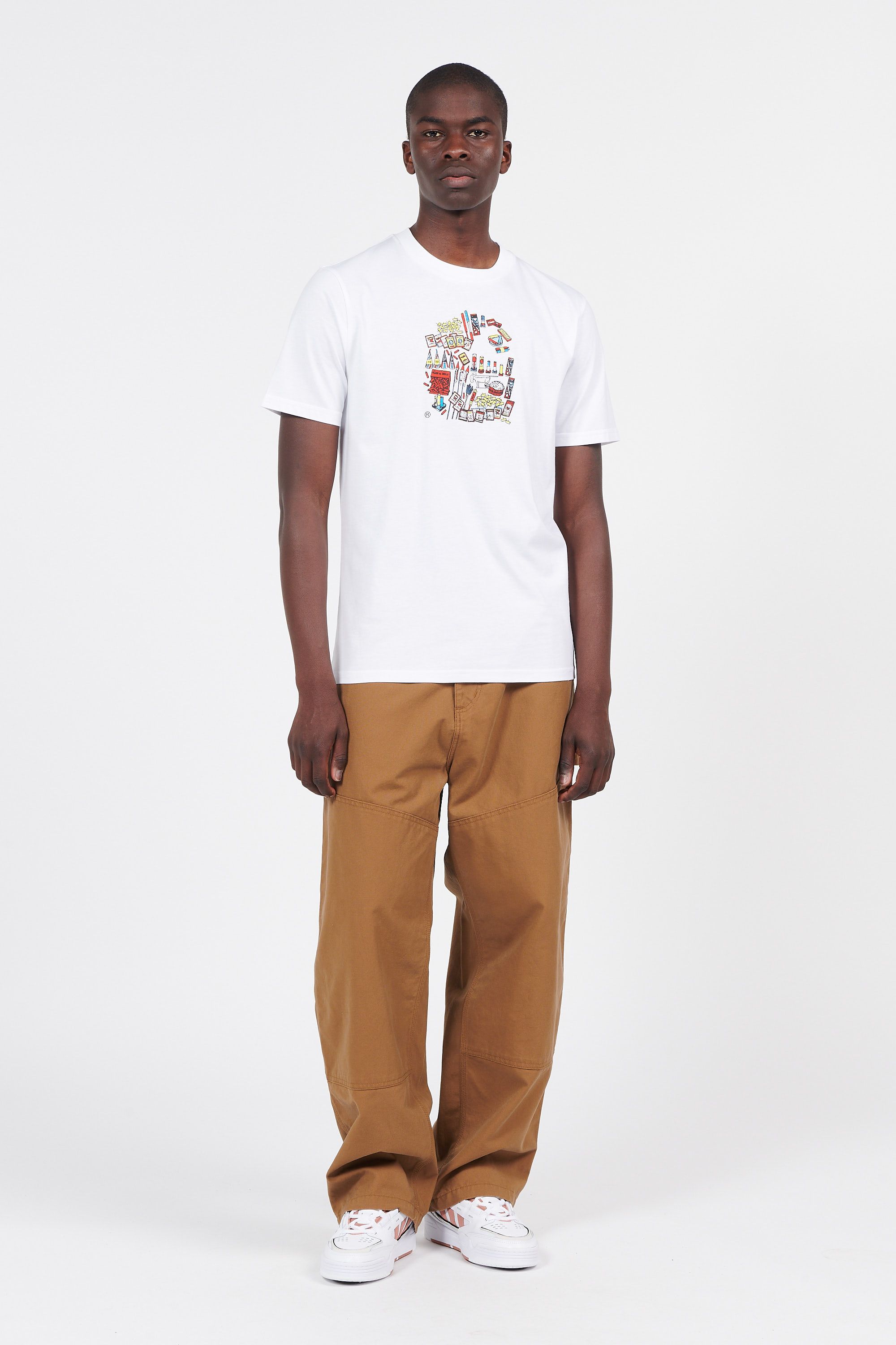 CARHARTT WIP Pantalon Wide Panel Marron