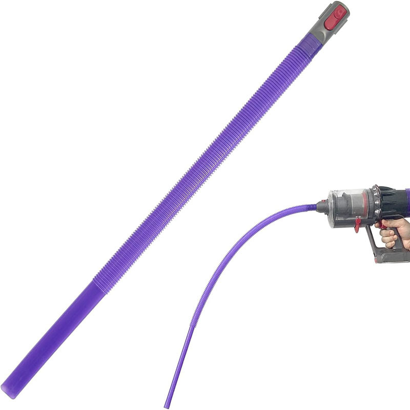 (85cm) Flexible Waschmaschinen Fugendüse Trommel Reinigungswerkzeug für Dyson Staubsauger - Lila