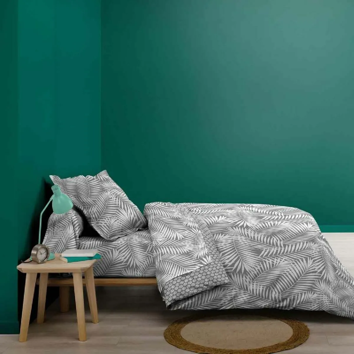 Paris Prix Housse de Couette Botania - Gris