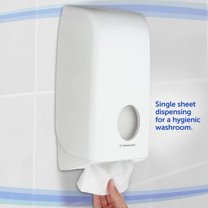 Kimberly Clark 6946 Aquarius Toiletpapier dispenser wit (6946)