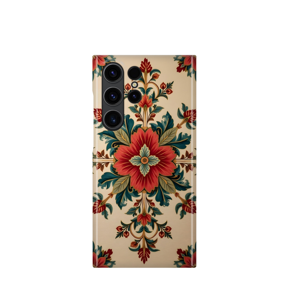 Samsung Galaxy S23 Ultra 5G Kunststoff Hülle Blüte des Orients - Orange
