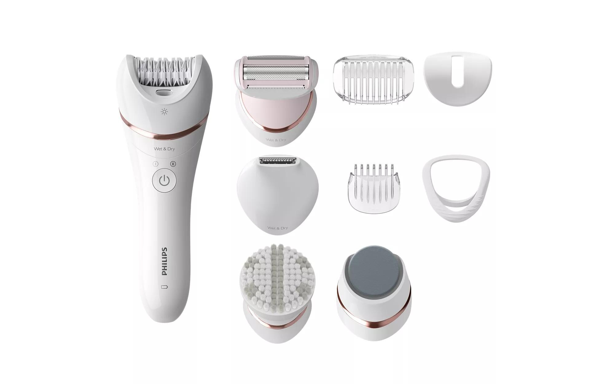 Epilierer-Set Series 8000 BRE740/10<br>Kabelloser Epilator mit Nass- und Trockenverwendung