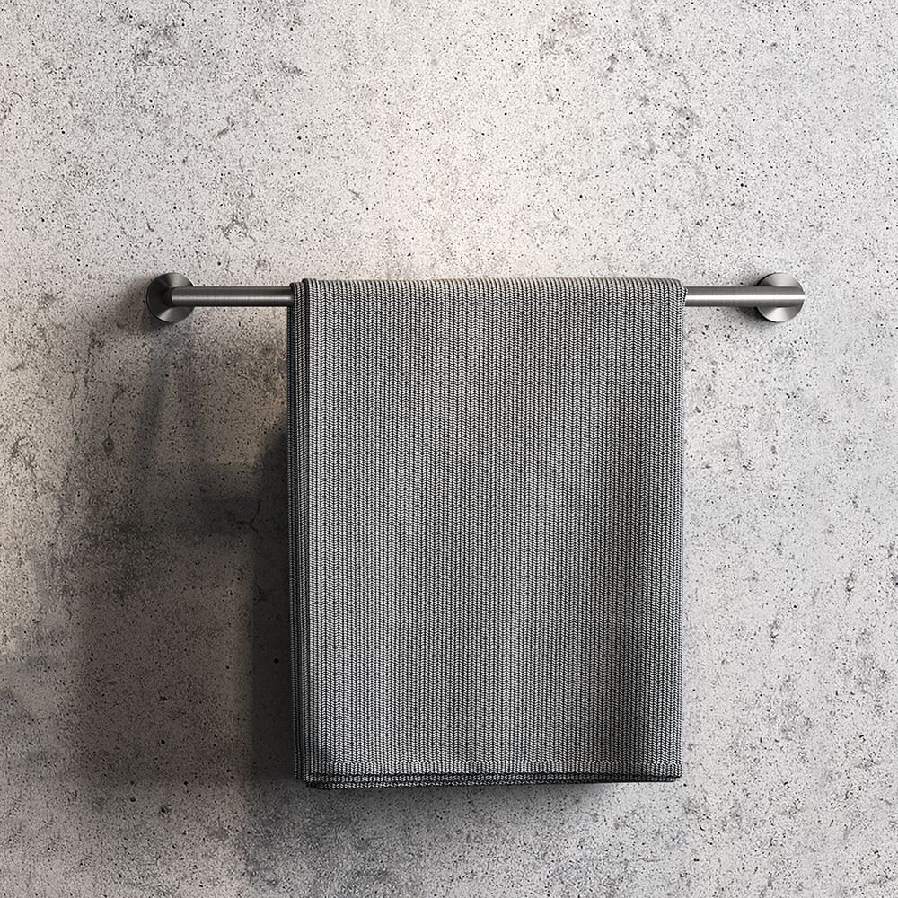 Geesa Nemox handdoekrek 64,8cm zwart metaal geborsteld