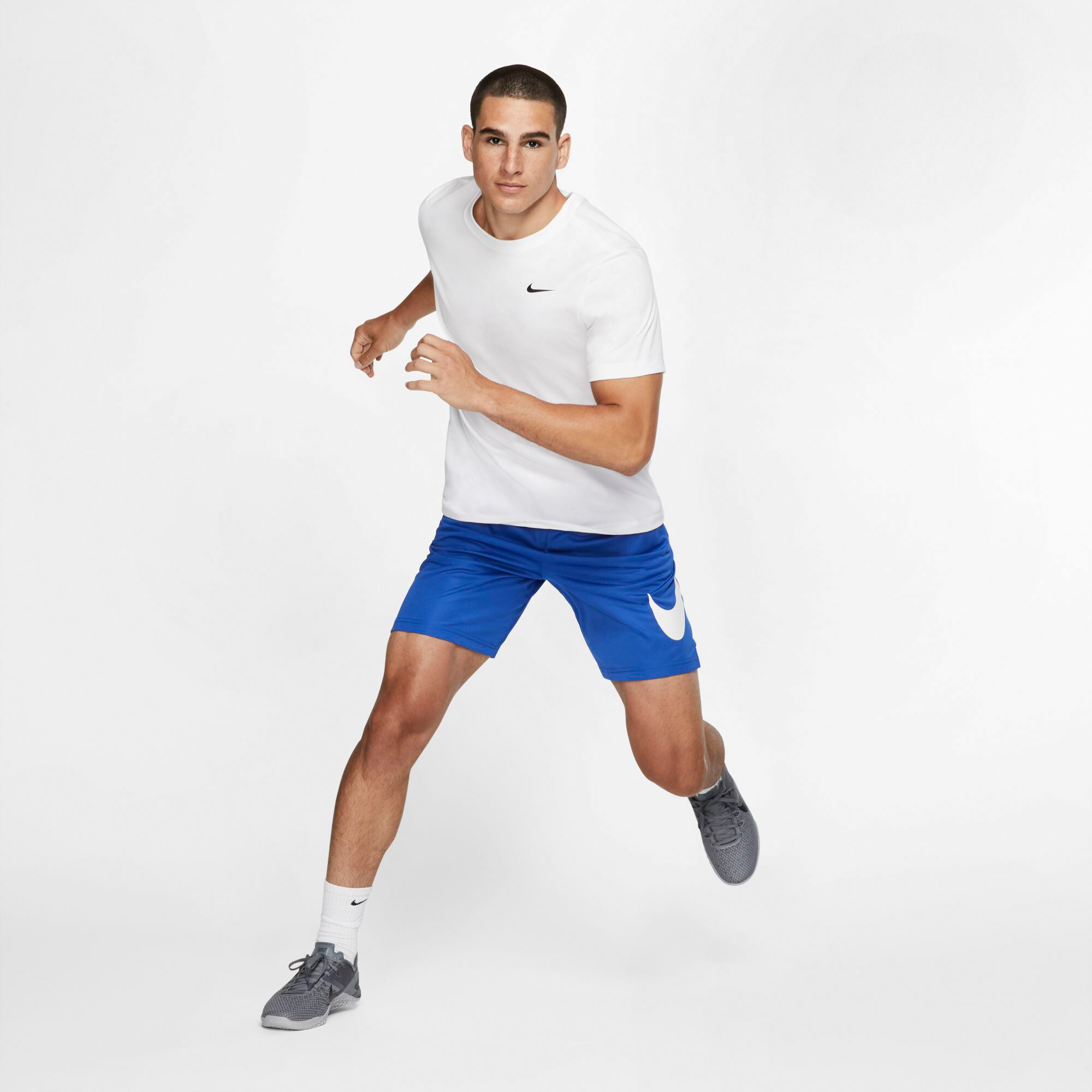 Nike Dri-Fit T-shirt Hommes - Blanc , Noir