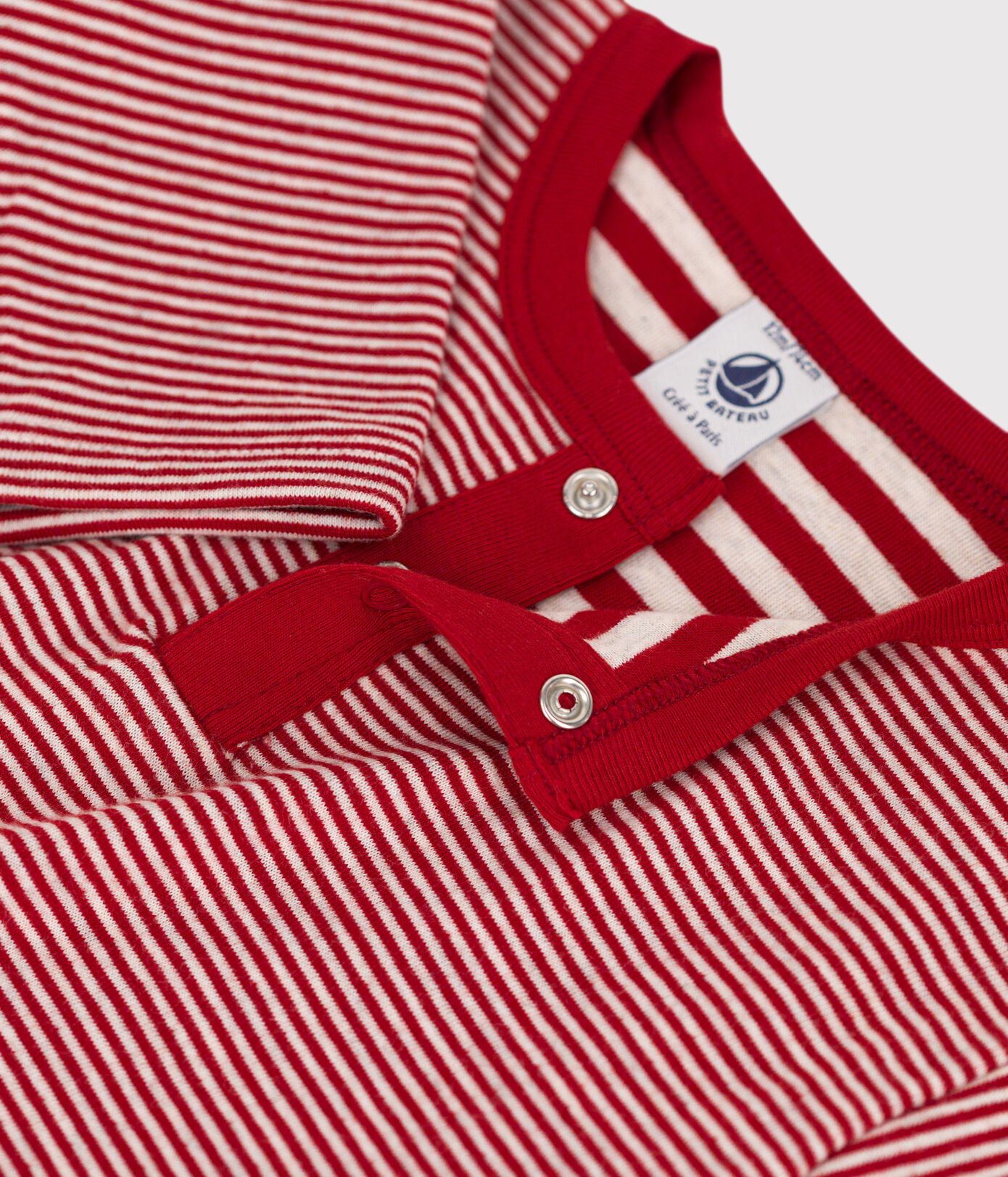 Tee-shirt manches longues bébé milleraies en tubique