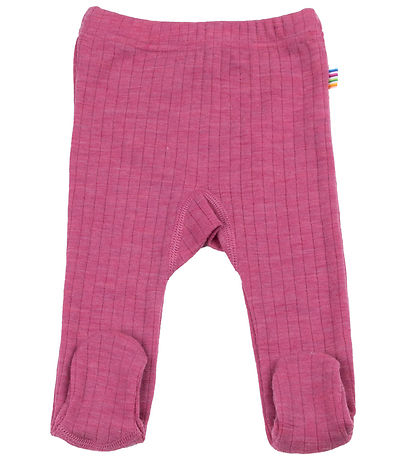 Joha Leggings m. F?dder - Uld - Hindb?r