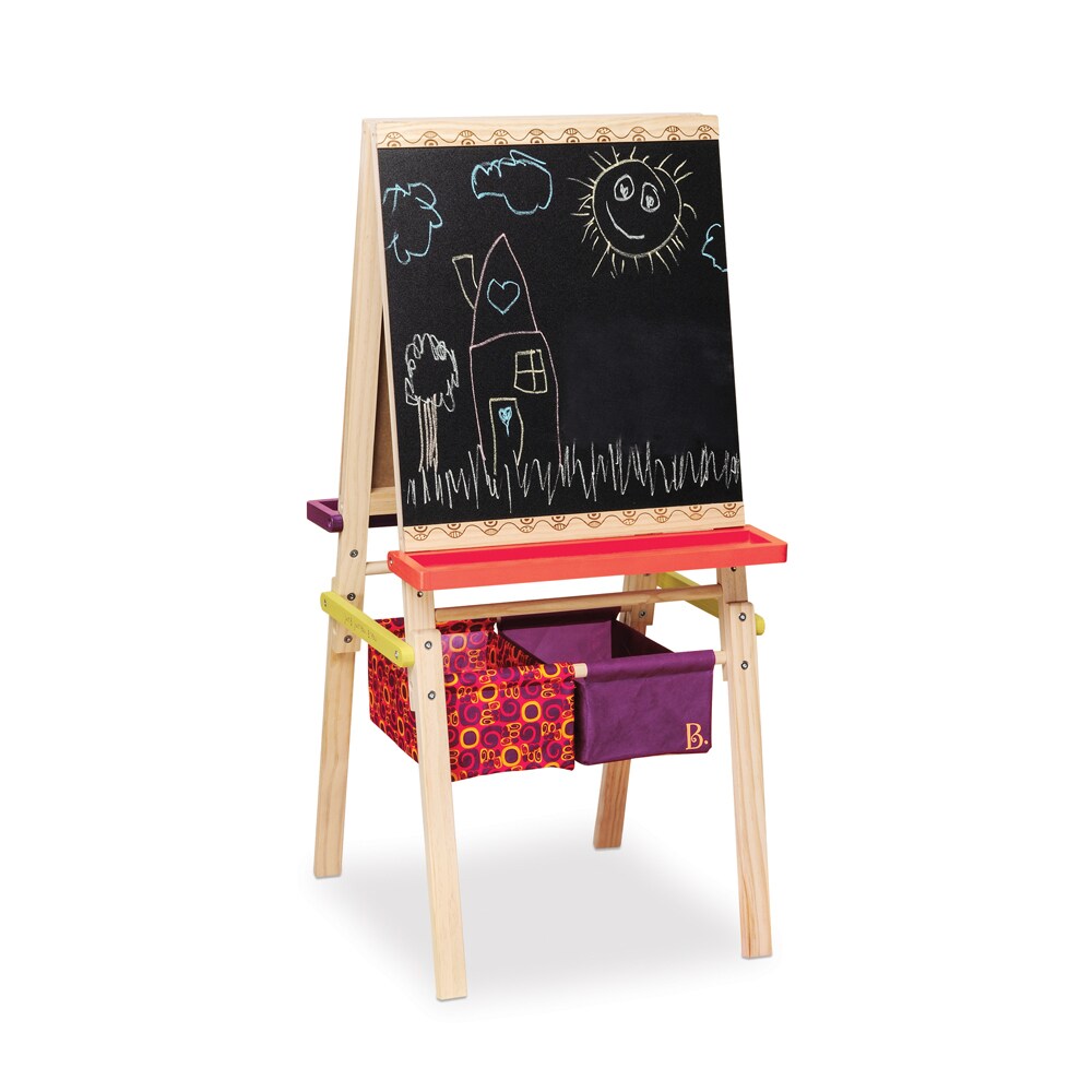 B.TOYS B. Holz-Staffelei - Mal Standtafel für Kinder