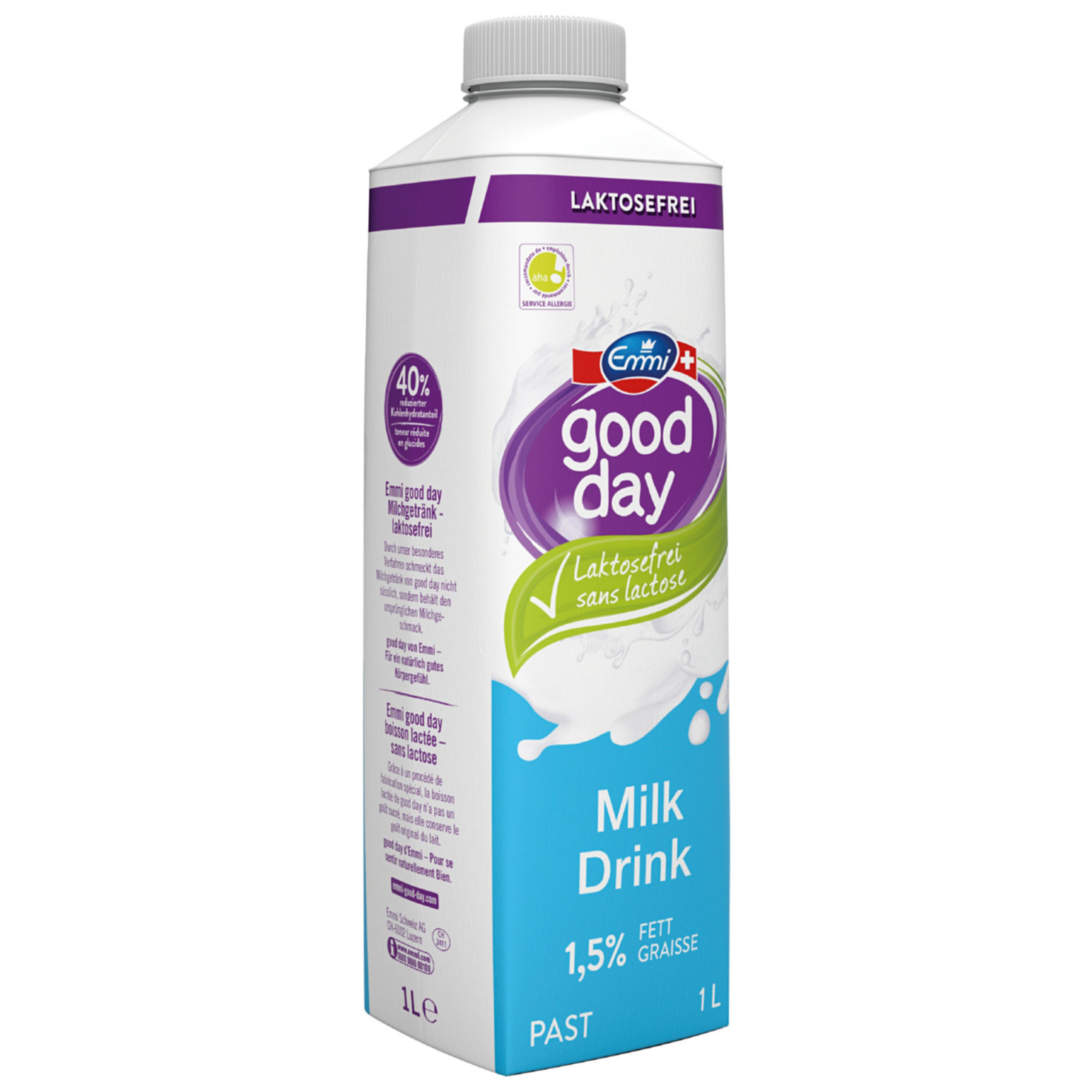 Emmi Good Day Milchgetränk 1,5% Milchfett pasteurisiert lactosefrei