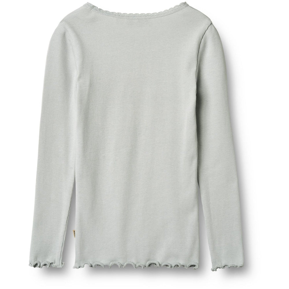 Køb Wheat Soft Blue Rib Bluse L/S Reese