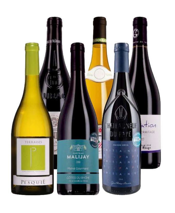 Nos chouchous de la Vallée du Rhône - 6 bouteilles