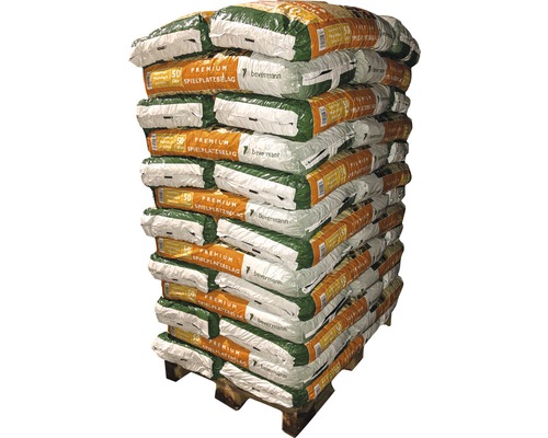 Bevermann Floragard speelplaatsondergrond en valbeveiliging, natuurlijke houtsnippers (39 zakken x 50 liter = 1,95 m³)
