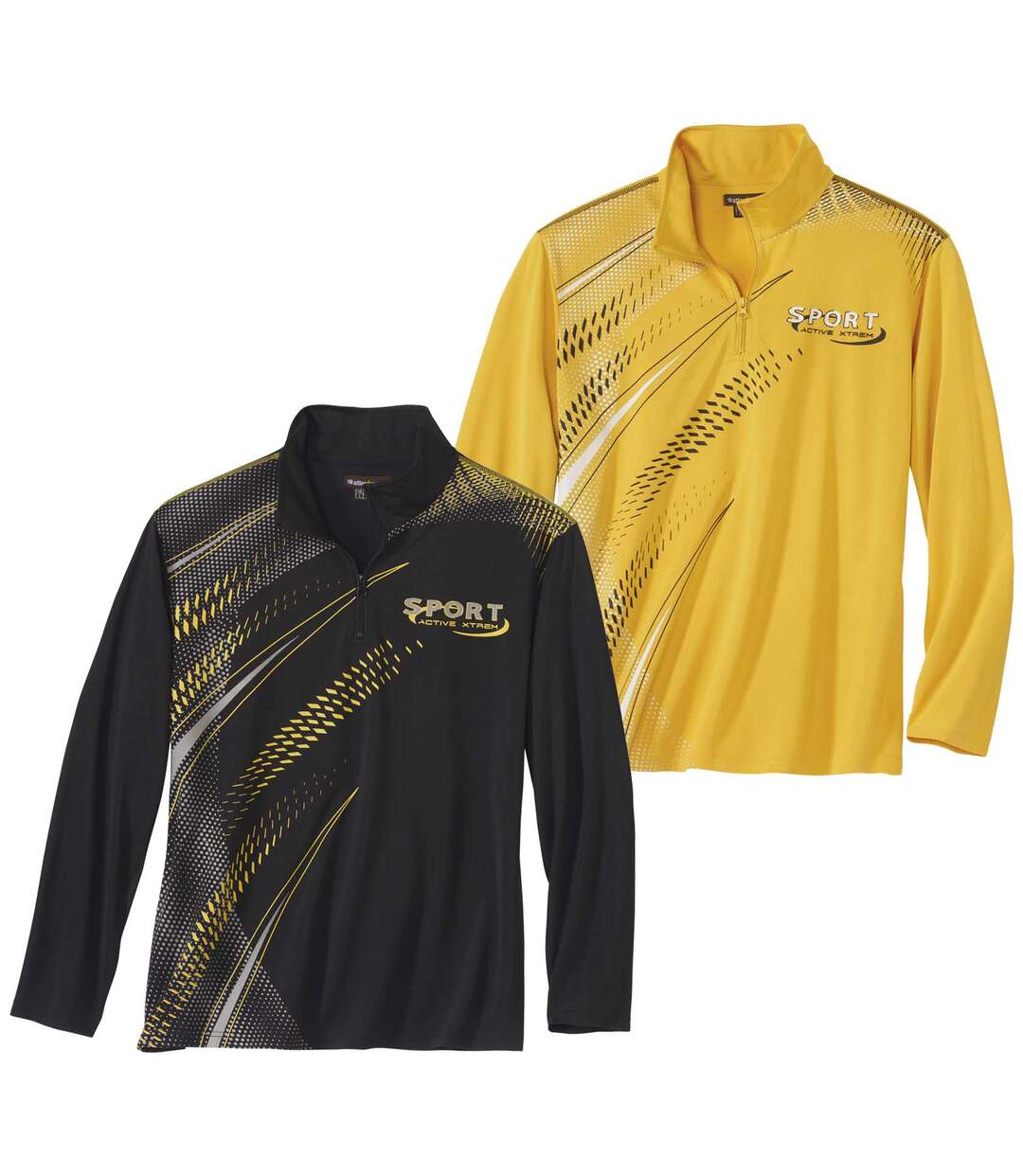 Lot de 2 Polos Sport Col Zippé