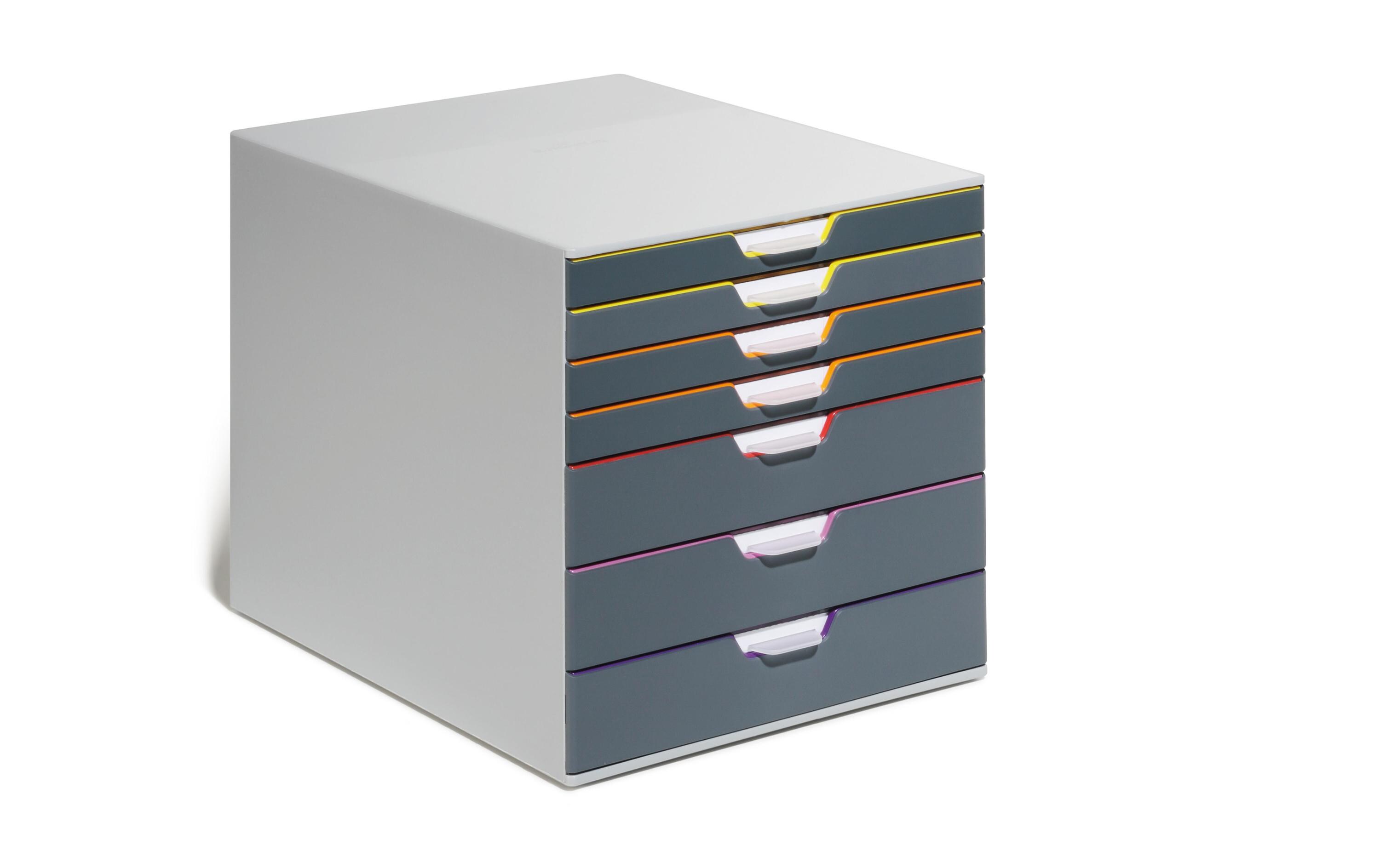 Schubladenbox Varicolor 7Schubladenbox mit 7 farblich gekennzeichneten Schubladen