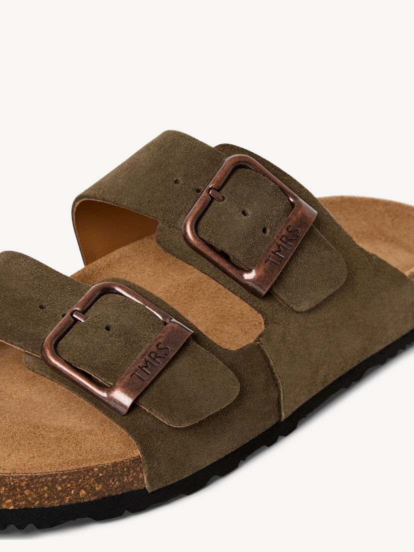 Leren Slipper - groen