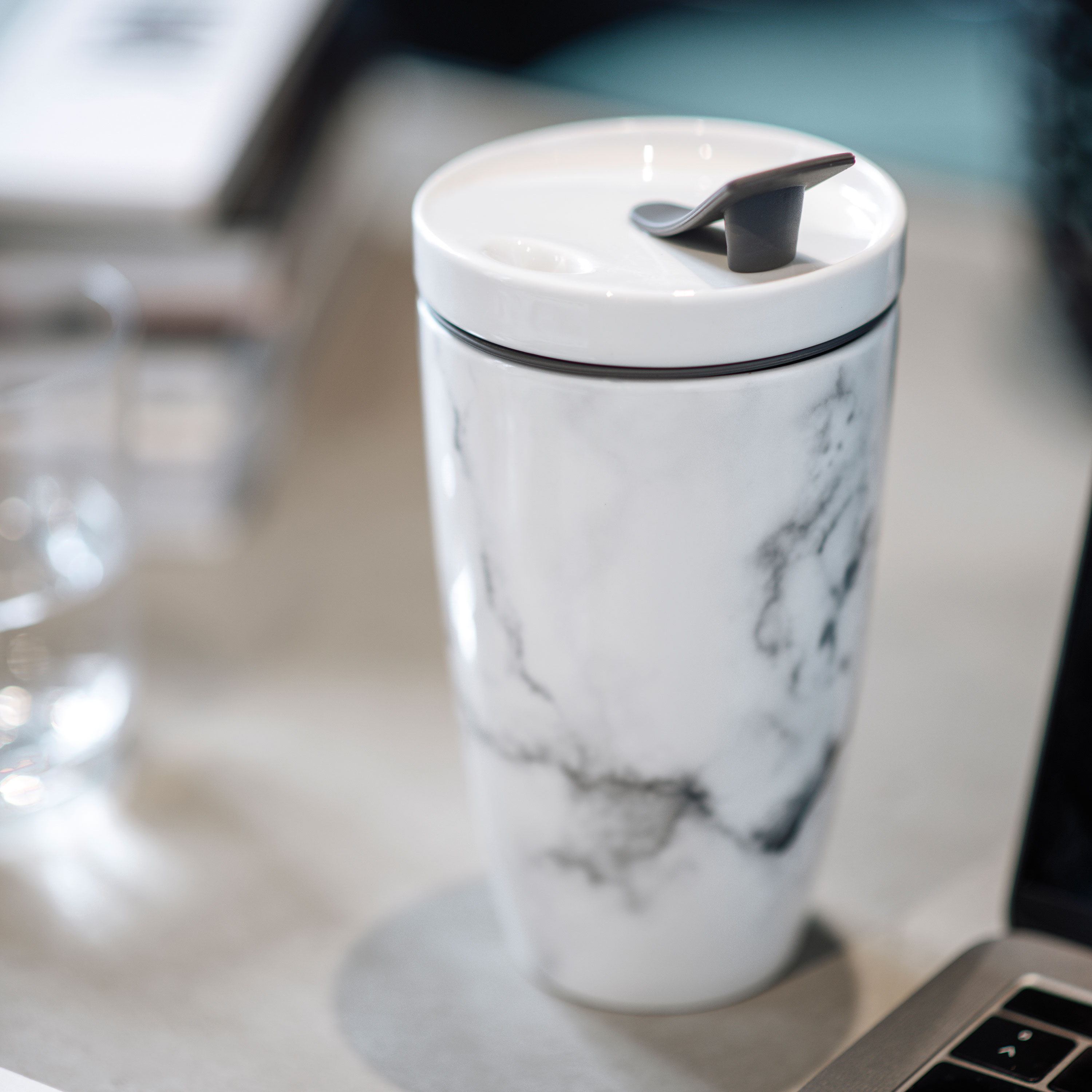 To Go Travel coffee mug Grey, 11.9 oz