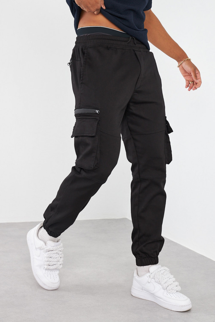 Pantalon cargo noir