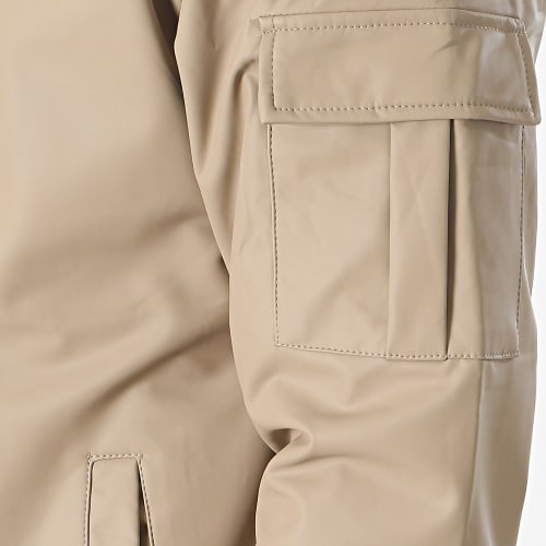 Veste Zippée Capuche Beige
