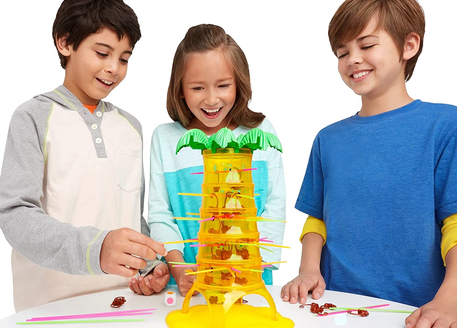 Lustiges Kinderspiel / Familienspiel Fallende Affen 2-4 Spieler Geschicklichkeit   Feinmotorik