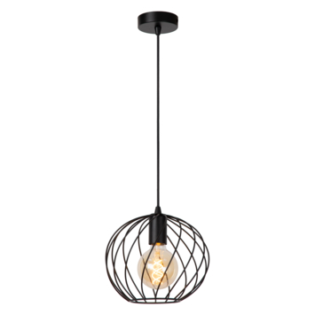 Lucide hanglamp Danza zwart Ø25 cm