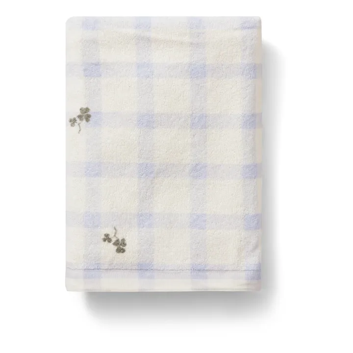 garbo&friends Serviette de bain Gingham Sorrel | Bleu ciel